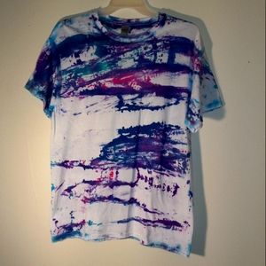 Blue/Purple/Pink Large Tie Dye Tshirt